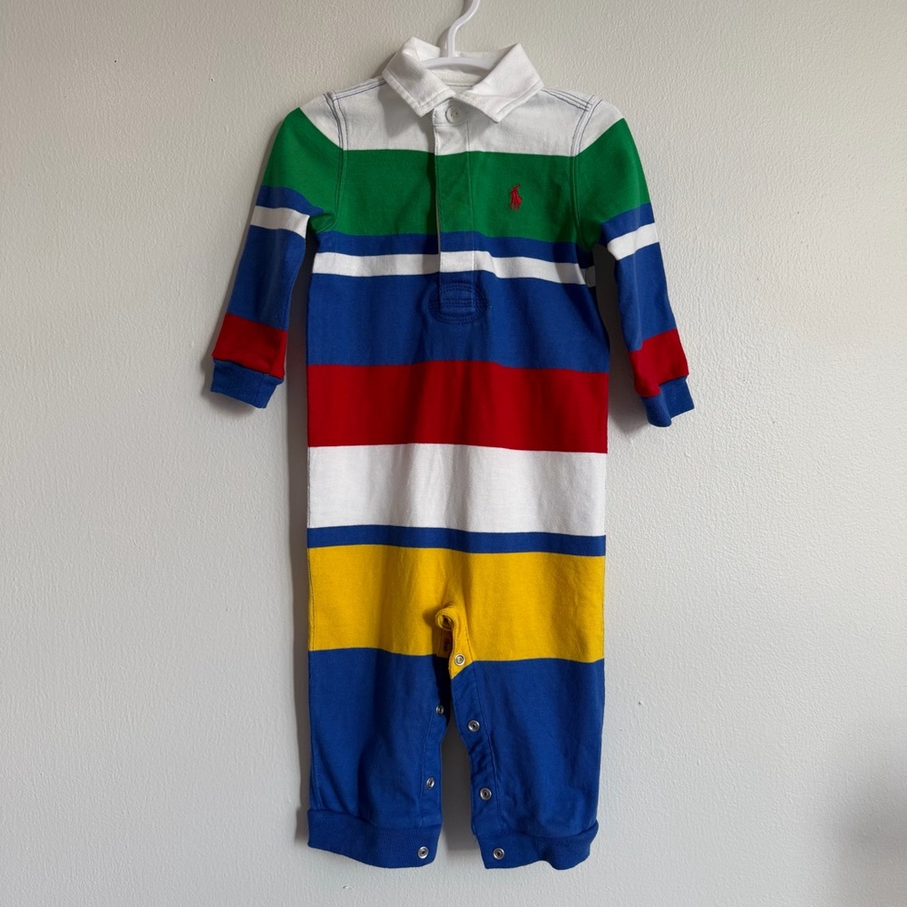 Polo Ralph Lauren Cotton Romper/BabyGrow Size 9 Months